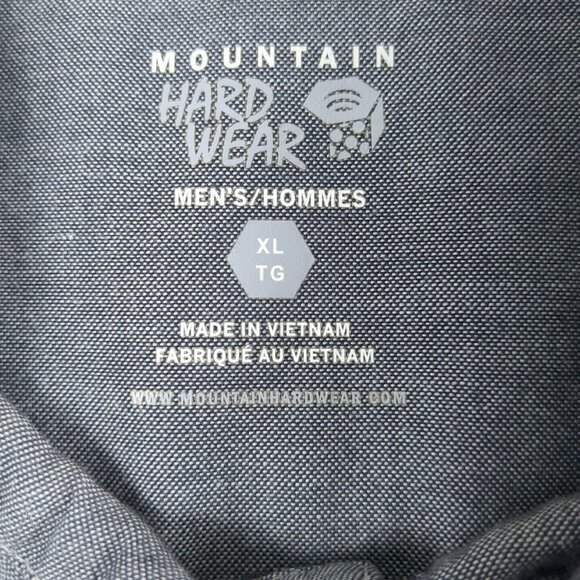 Mountain HardWear Button Up Pocket Shirt Short Sleeve Mens XL Gray Cotton Blend - Picture 7 of 12
